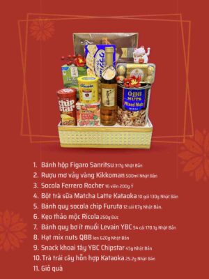 giỏ mây quà tết QTBK17