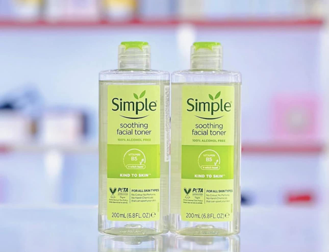 nước hoa hồng simple dưỡng ẩm làm sạch da 200ml