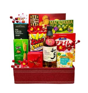 Giỏ quà Tết màu đỏ QTBK26