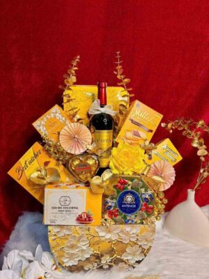 Giỏ quà tết bánh kẹo QTBK62
