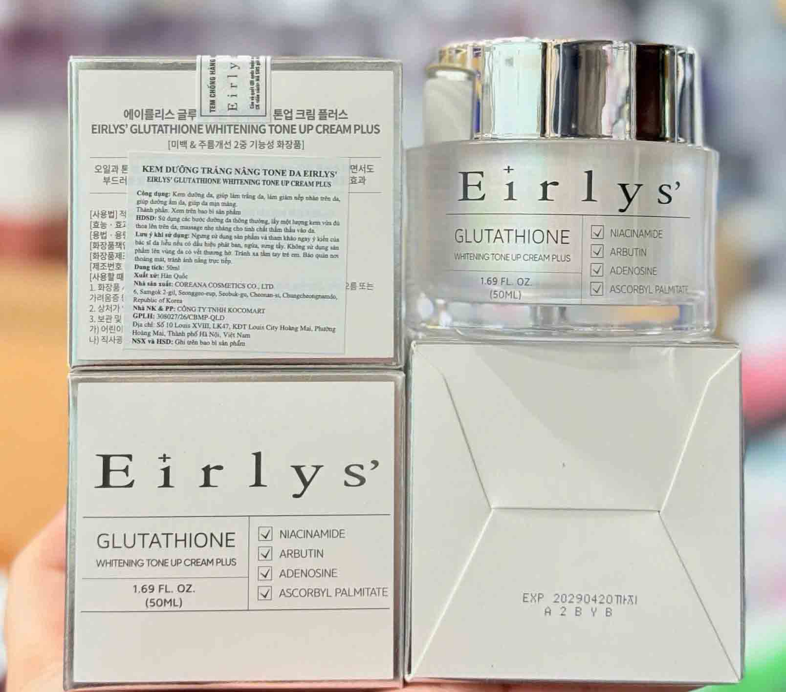 Kem dưỡng da Eirlys Glutathione Hàn Quốc