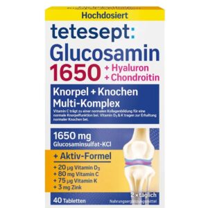 Viên uống hỗ trợ xương khớp Tetesept Glucosamin 1650 Đức