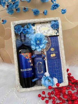 giỏ quà tết hộp gỗ qtbk75
