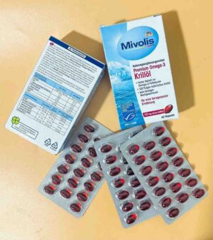 viên uống dầu nhuyễn thể Mivolis Premium Omega 3 Krillöl