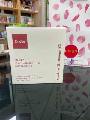 Nước uống đẹp da Dr Diet Sunshine Glutathione 10X 20gói