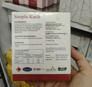 Thực phẩm bảo vệ sức khỏe Simplu Kasih Akero