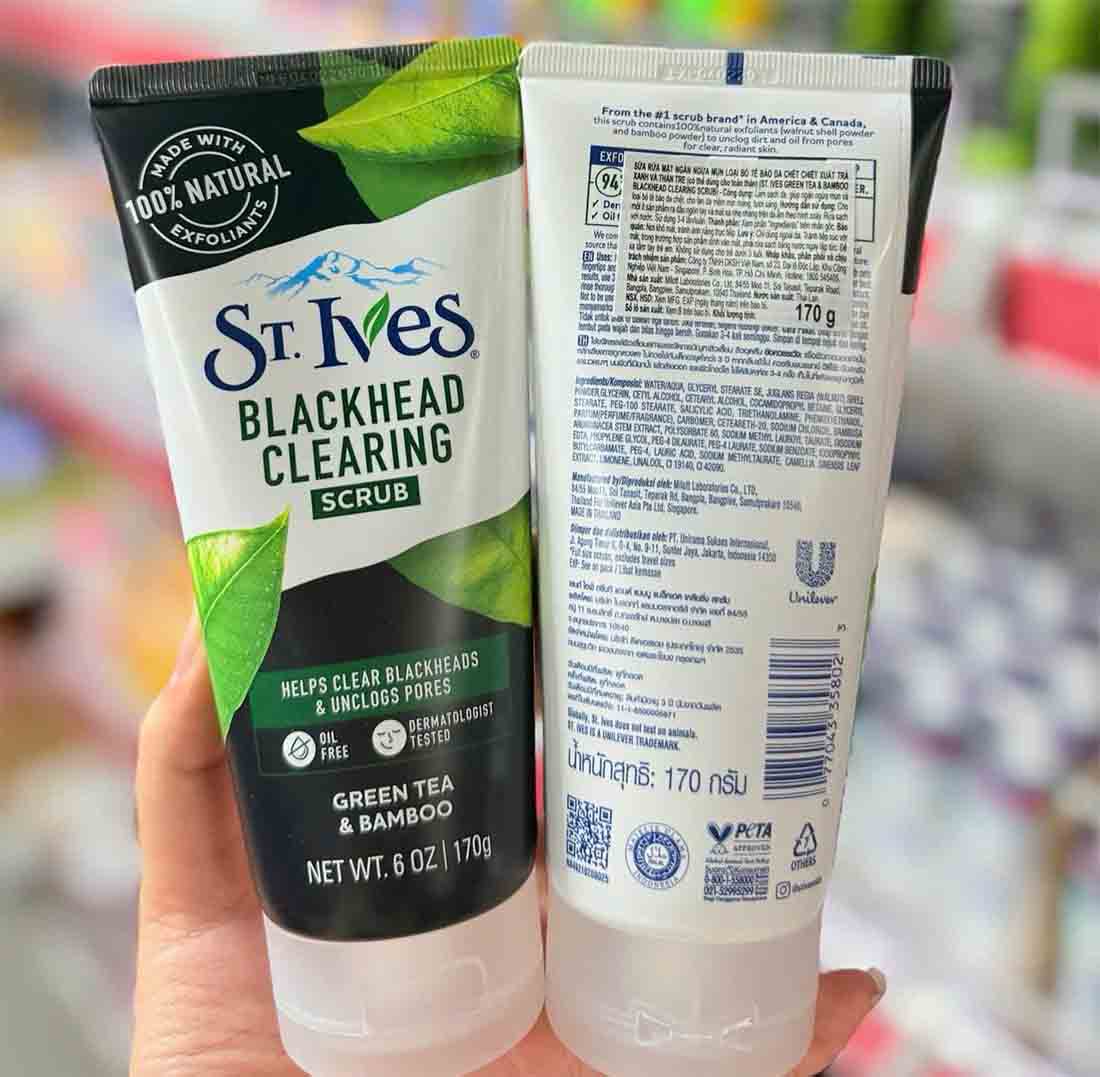 Sữa rửa mặt ST Ives blackhead clearing