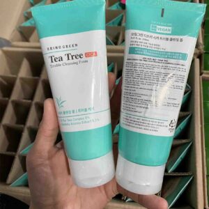 bring green tea tree cica trouble cleansing foam