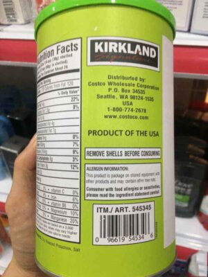 hạt dẻ cười mỹ kirkland