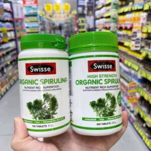 Tảo xoắn hữu cơ Swisse Organic Spirulina Úc