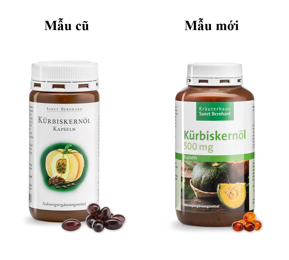 Viên uống hỗ trợ giảm tiểu đêm Sanct Bernhard Kürbiskernöl Kapseln 150 viên