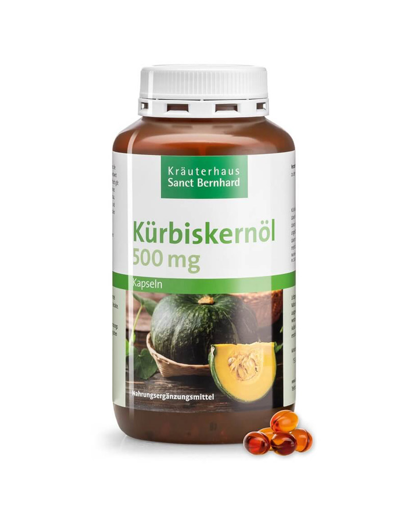 Viên uống hỗ trợ giảm tiểu đêm Sanct Bernhard Kürbiskernöl Kapseln mẫu mới