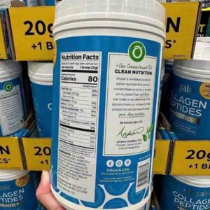 Bột Orgain Collagen Peptides Probiotics