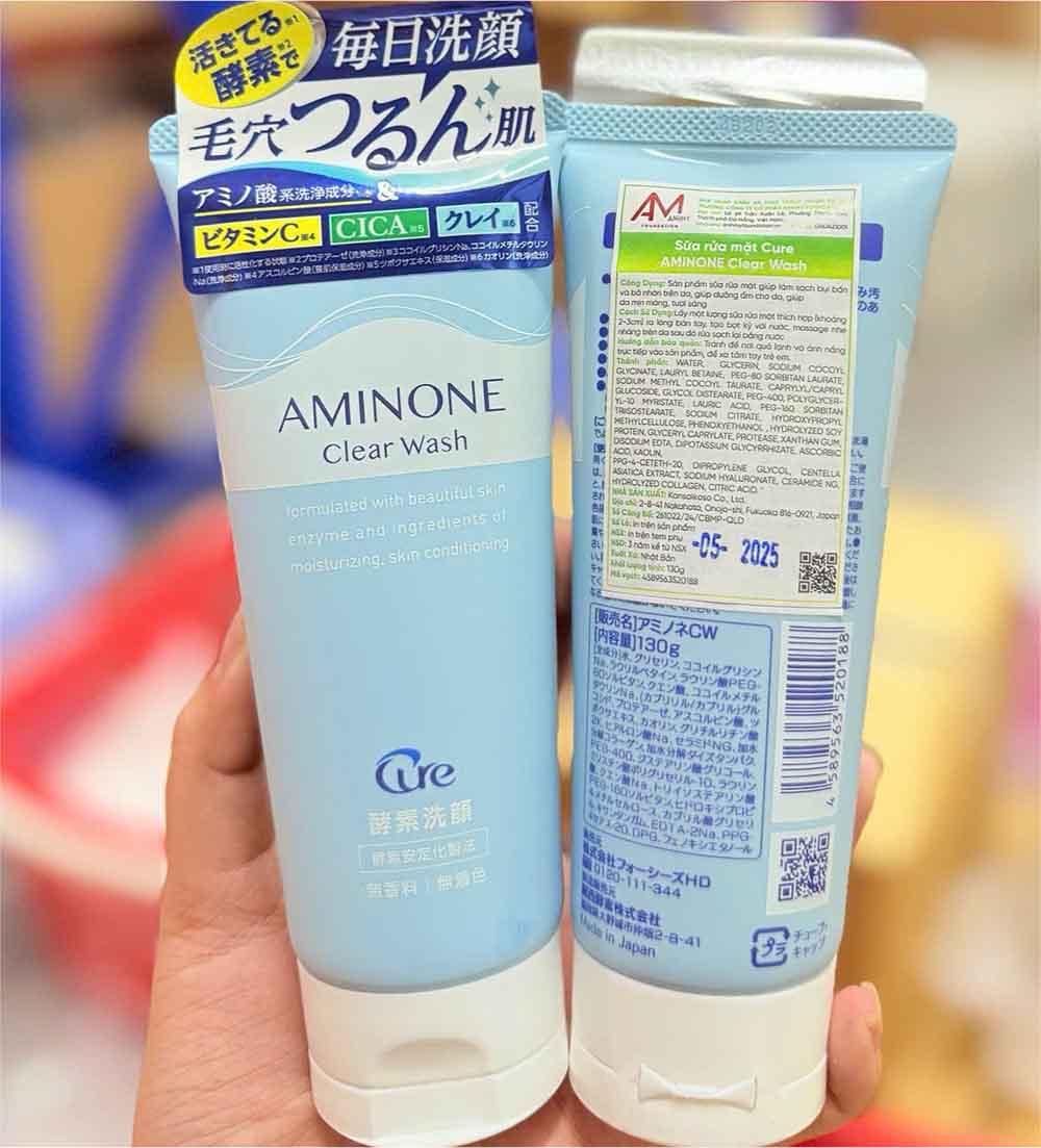 Sữa rửa mặt Cure Aminone Clear Wash