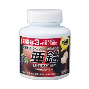 viên nhai bổ sung kẽm orihiro