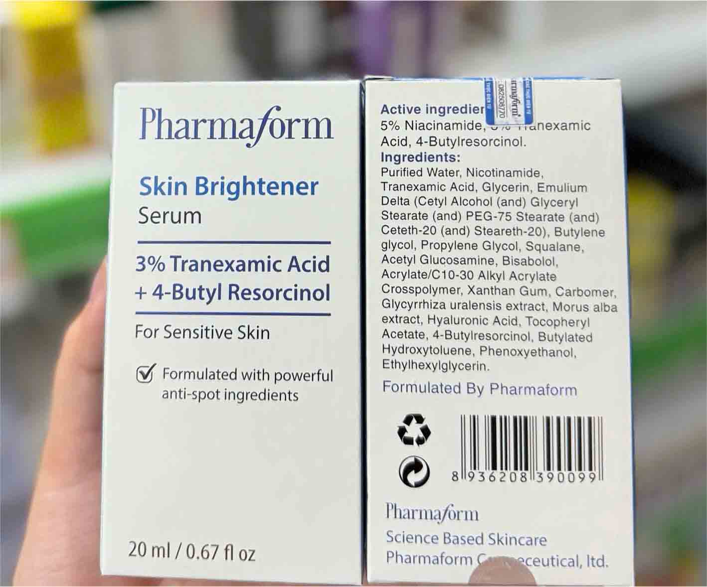 Serum hỗ trợ dưỡng trắng da Pharmaform Skin Brightener 20ml 1