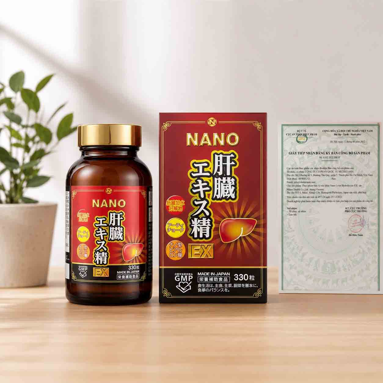 Viên bổ gan Nichiei Bussan Nano Liver Hydrolyzate EX 330 viên