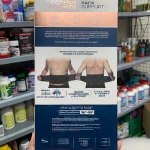 copper fit back support elite