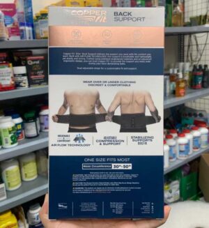 copper fit back support elite