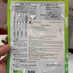 viên hỗ trợ giảm hấp thụ calories fine japan