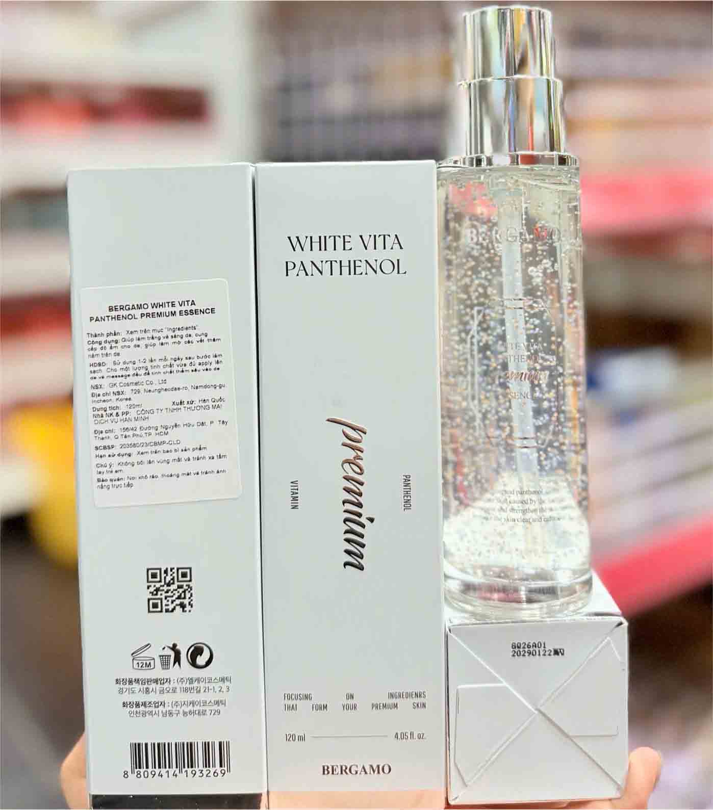 Bergamo White Vita Panthenol Premium mẫu mới