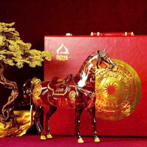 Bình Rượu con ngựa thủy tinh Doha Royal Rich XO 2026 1000ml