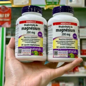 Viên uống bổ sung Magnesium Bisglycinate 200mg Webber Naturals