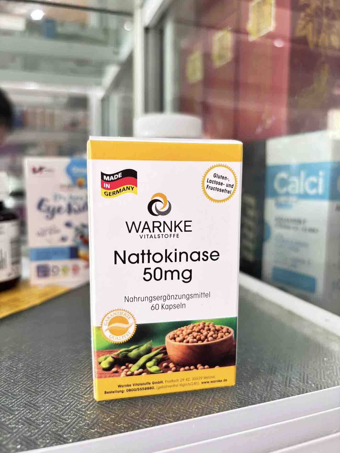 Viên hỗ trợ phòng chống đột quỵ Warnke Nattokinase 50mg