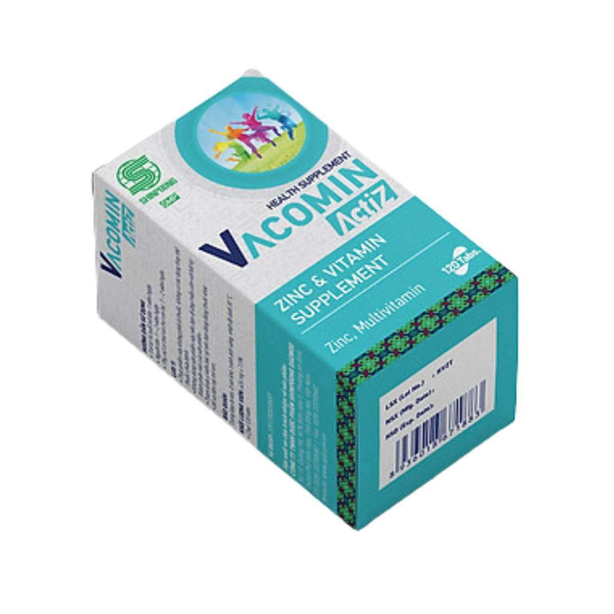 Viên uống bổ sung kẽm và vitamin Vacomin Actiz 60 viên