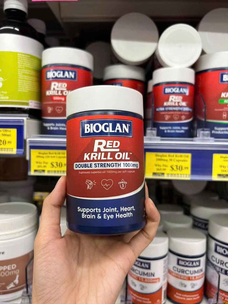 dầu nhuyễn thể bioglan red krill oil 1000mg 60 viên