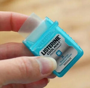 listerine cool mint miếng ngậm