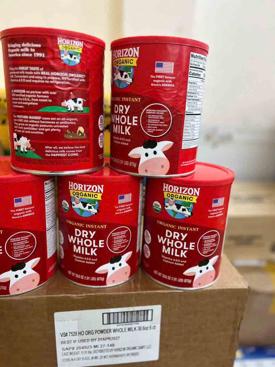 sữa tươi horizon organic dạng bột