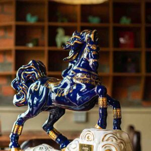 Bình Rượu con ngựa Doha sứ Long Mã Vó Ngựa Nước Nam