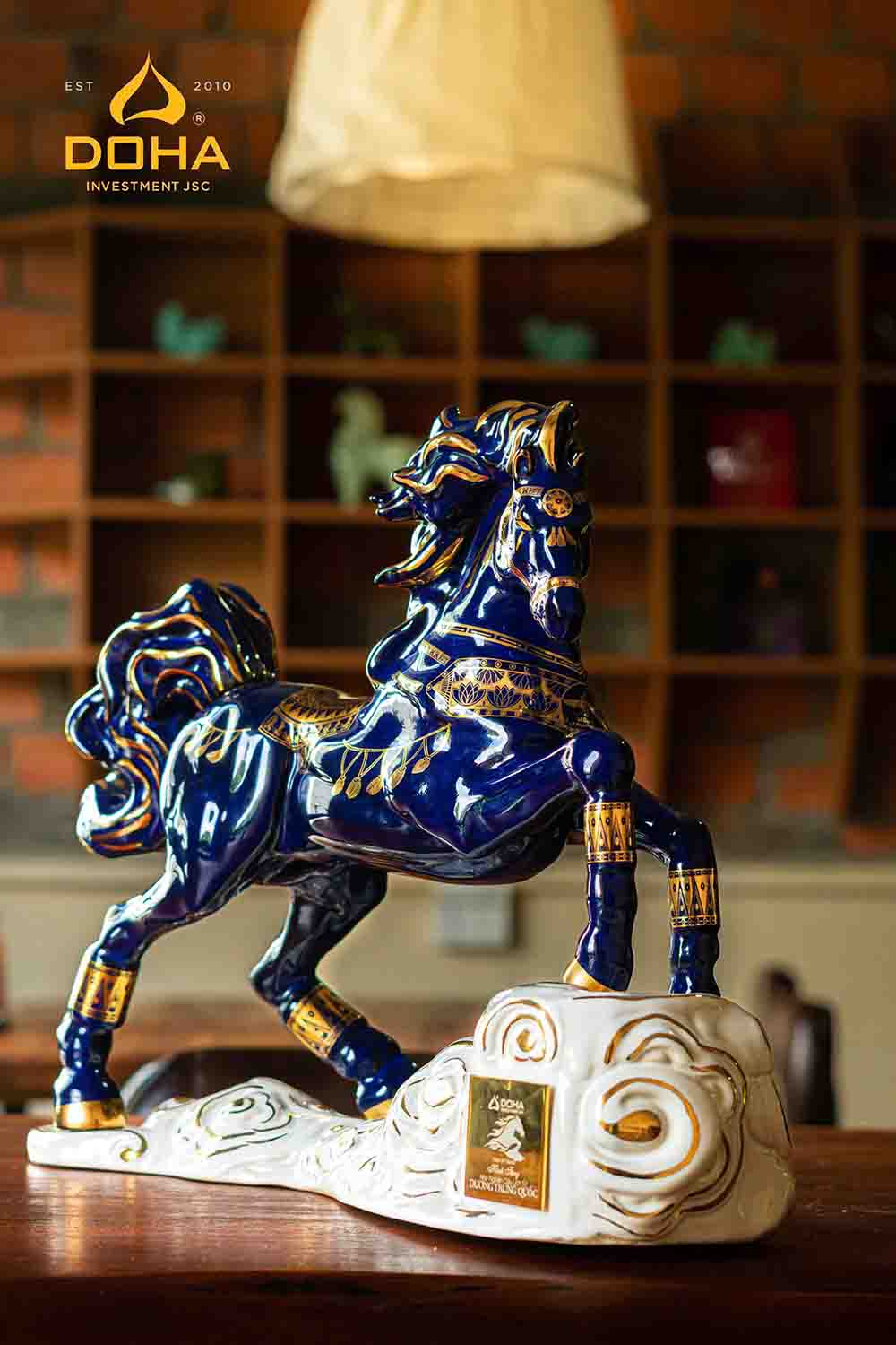 Bình Rượu con ngựa Doha sứ Long Mã Vó Ngựa Nước Nam