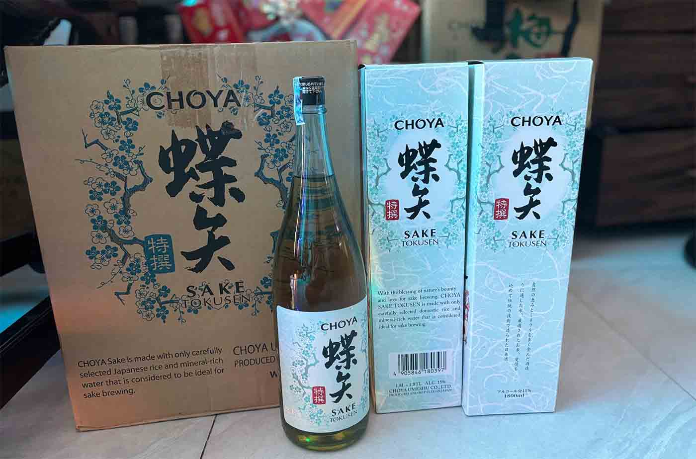 Rượu Choya Sake Tokusen Nhật Bản 1800ml