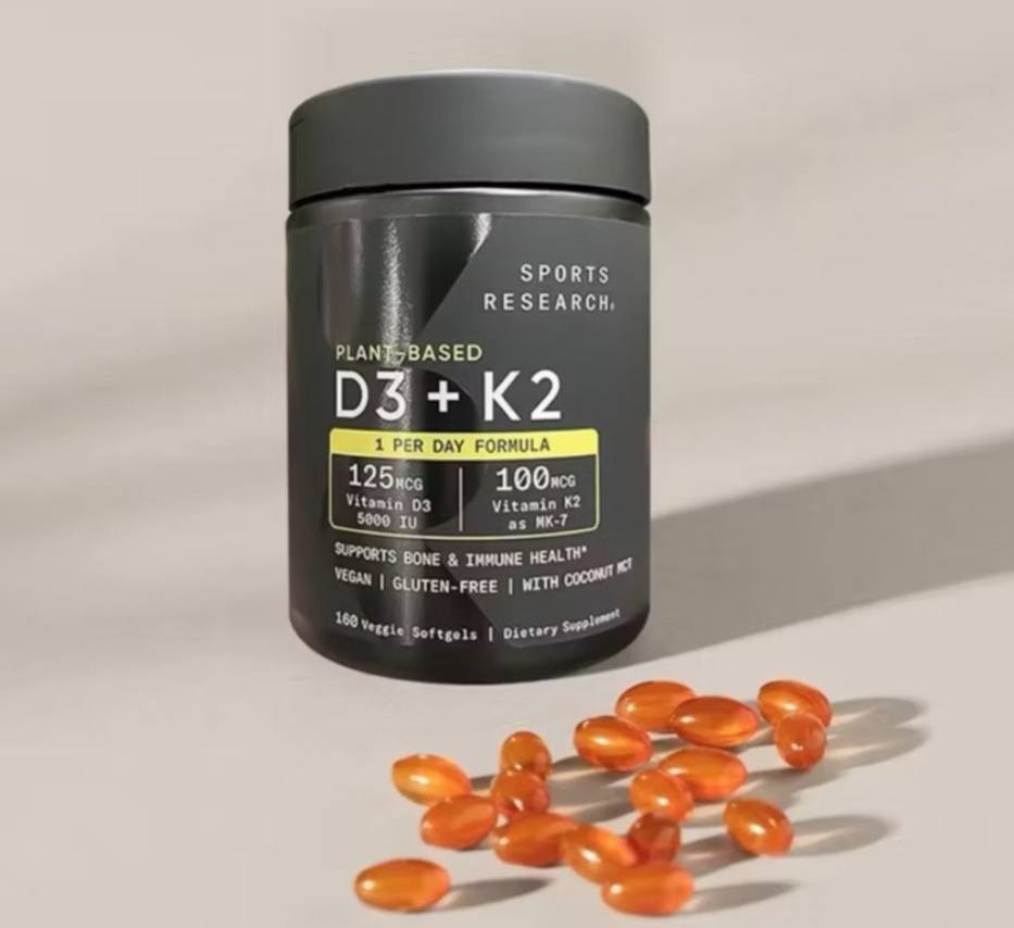 Viên bổ sung Vitamin D3K2 Sports Research D3 K2