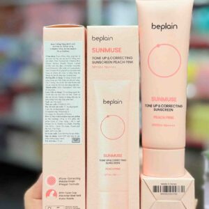 Beplain Sunmuse Tone Up & Correcting Sunscreen Peach Pink (Hồng pastel)