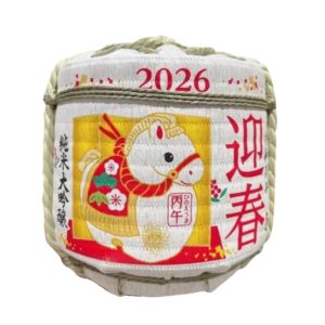 Rượu sake bình cói hình con ngựa nhật