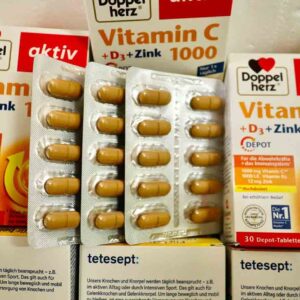 Viên uống Doppelherz Vitamin C D3 Zink