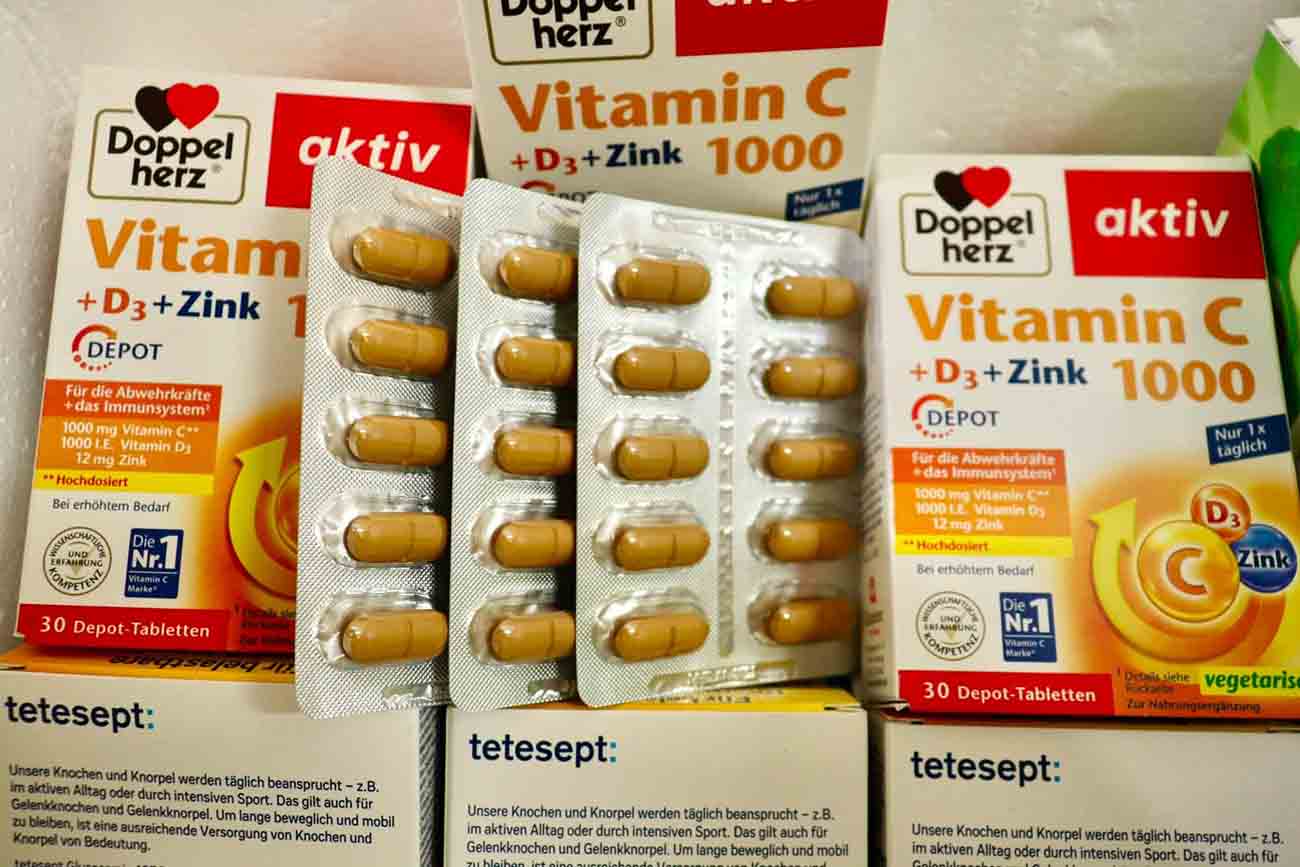 Viên uống Doppelherz Vitamin C D3 Zink