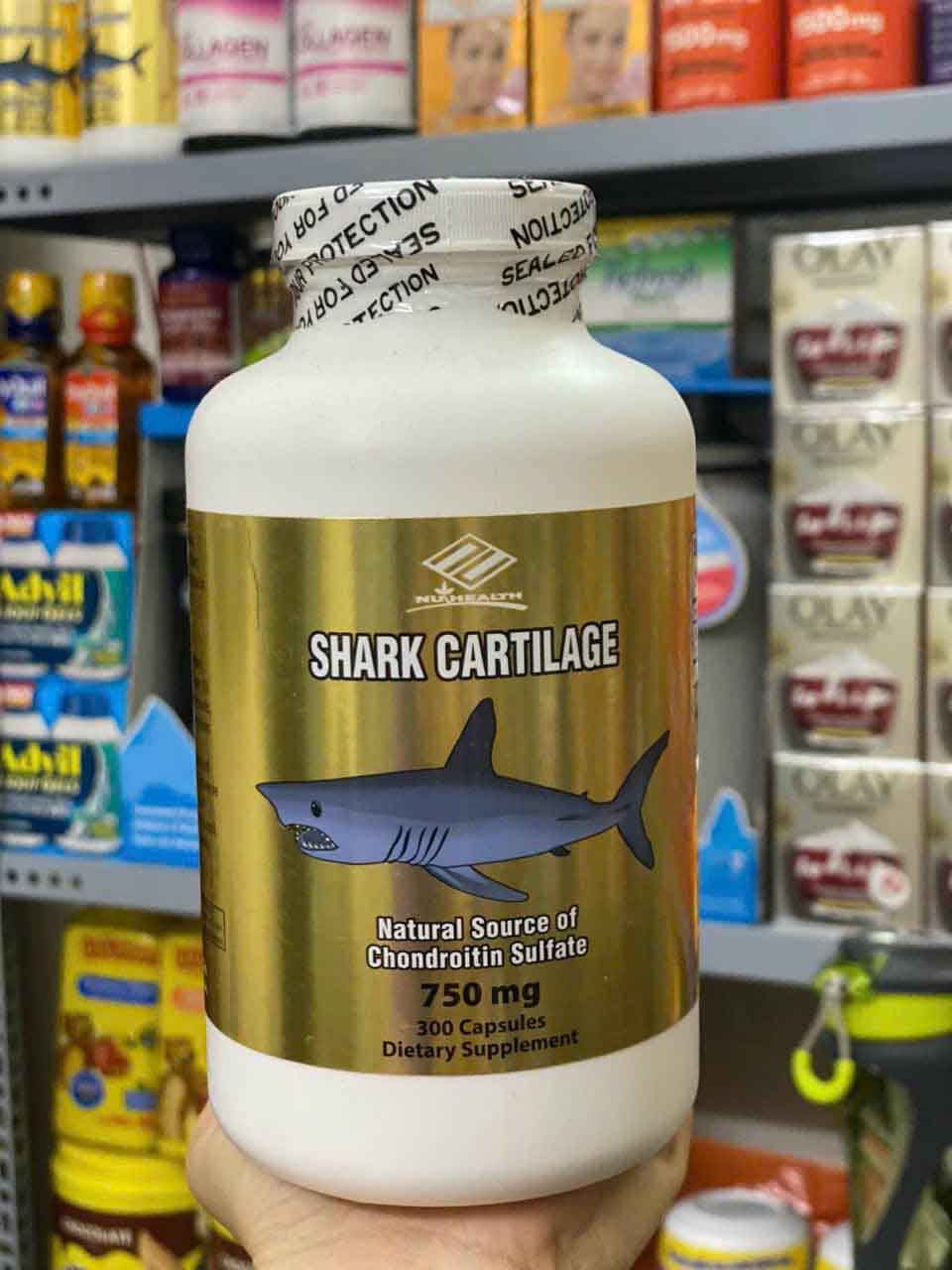 Nuhealth Shark Cartilage 750mg của Mỹ
