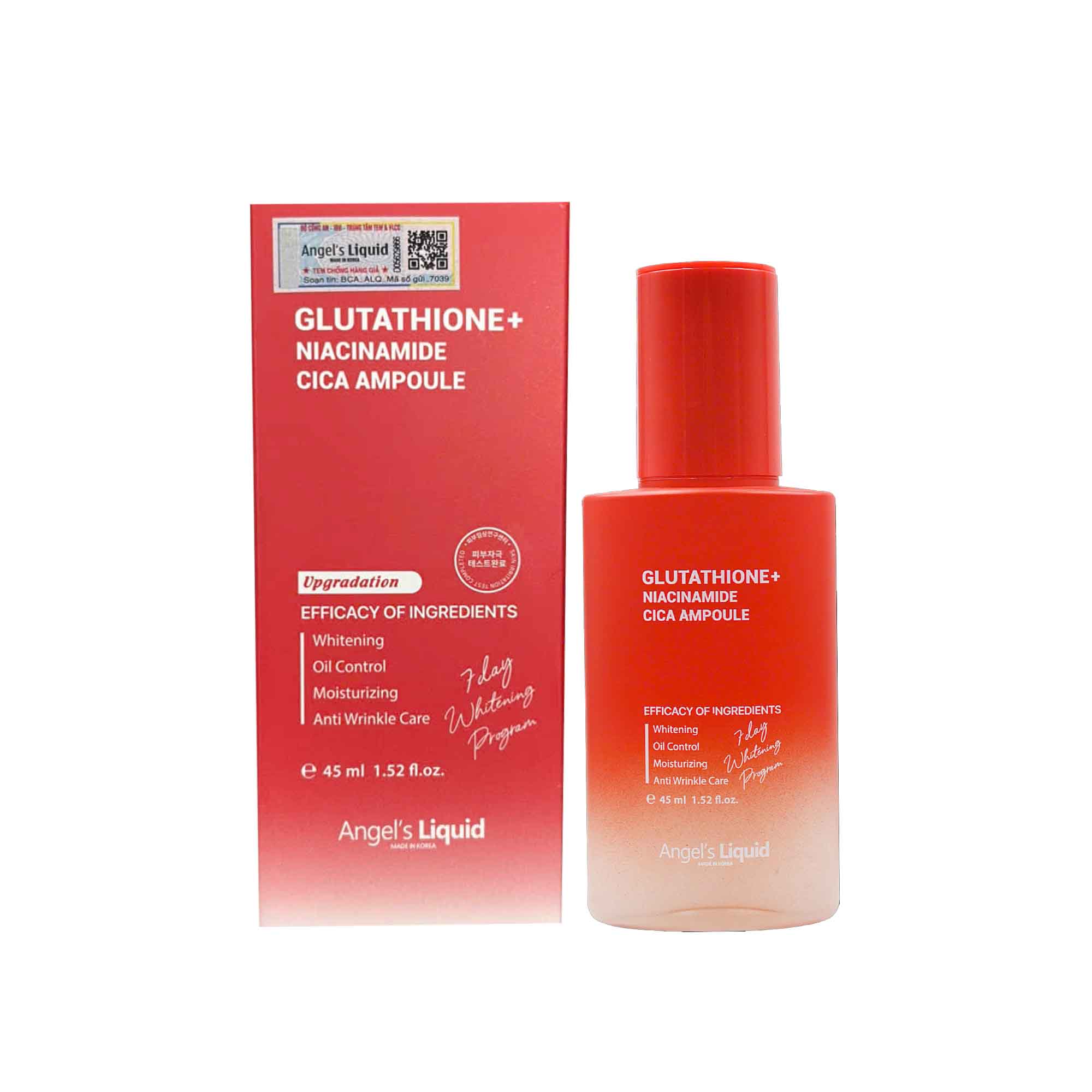 Serum dưỡng da Angel Liquid Glutathione Niacinamide Cica Ampoule