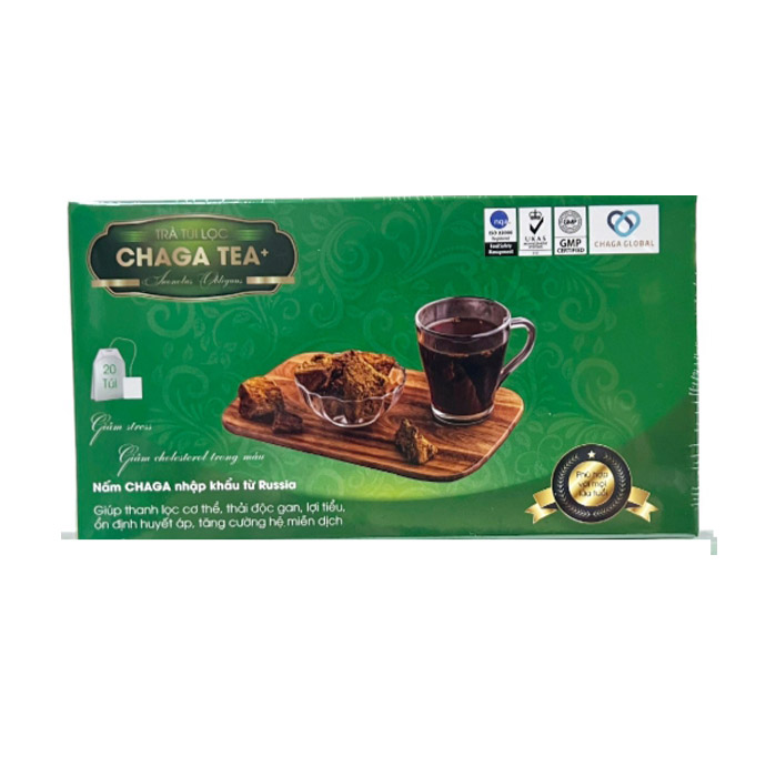 Trà túi lọc Chaga Tea+ CHAGA BETICS GOLD 20 túi
