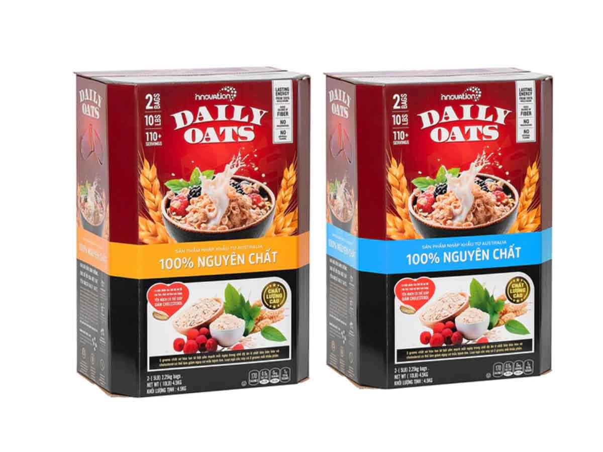Yến mạch Innovation Daily Oats nguyên chất Úc 4