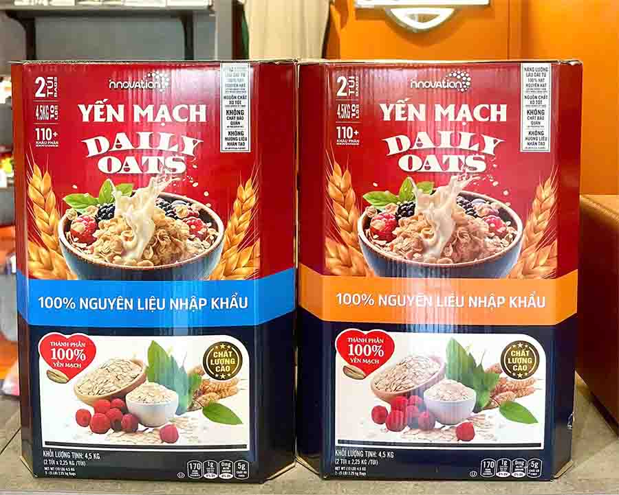 Yến mạch Innovation Daily Oats nguyên chất Úc
