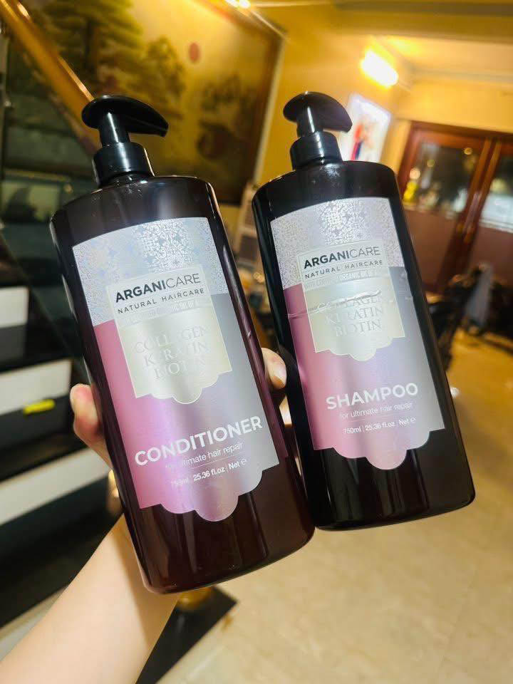 cặp dầu gội arganicare