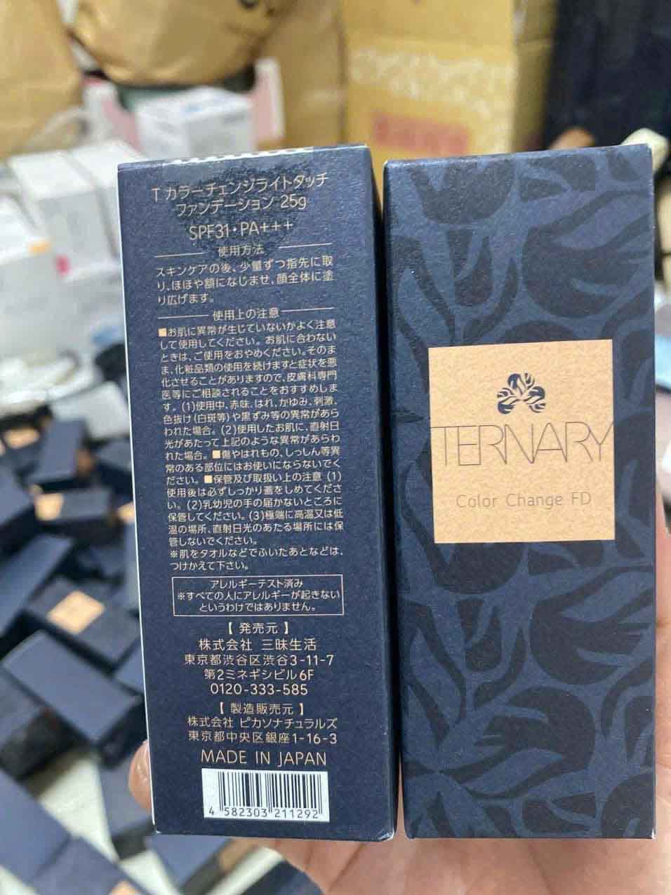 Kem nền Ternary Color Change FD SPF31 Nhật Bản 25g 2