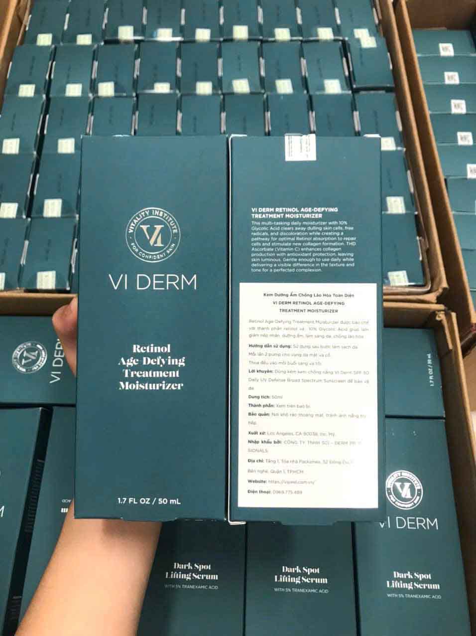 vi derm retinol age defying treatment moisturizer