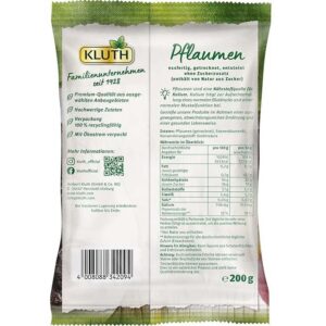 Mận sấy Kluth Pflaumen Entsteint tách hạt