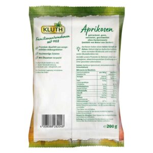 Mơ sấy Kluth Aprikosen Geschwefelt không hạt Đức